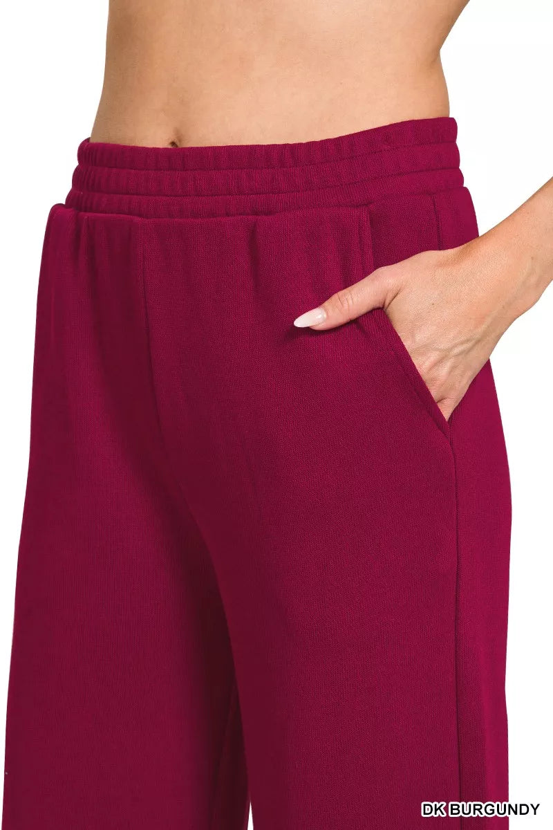 Zenana French Rib Pullover and Pants Set