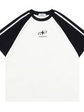 Men's Stripe Round Neck Short Sleeve T-Shirt