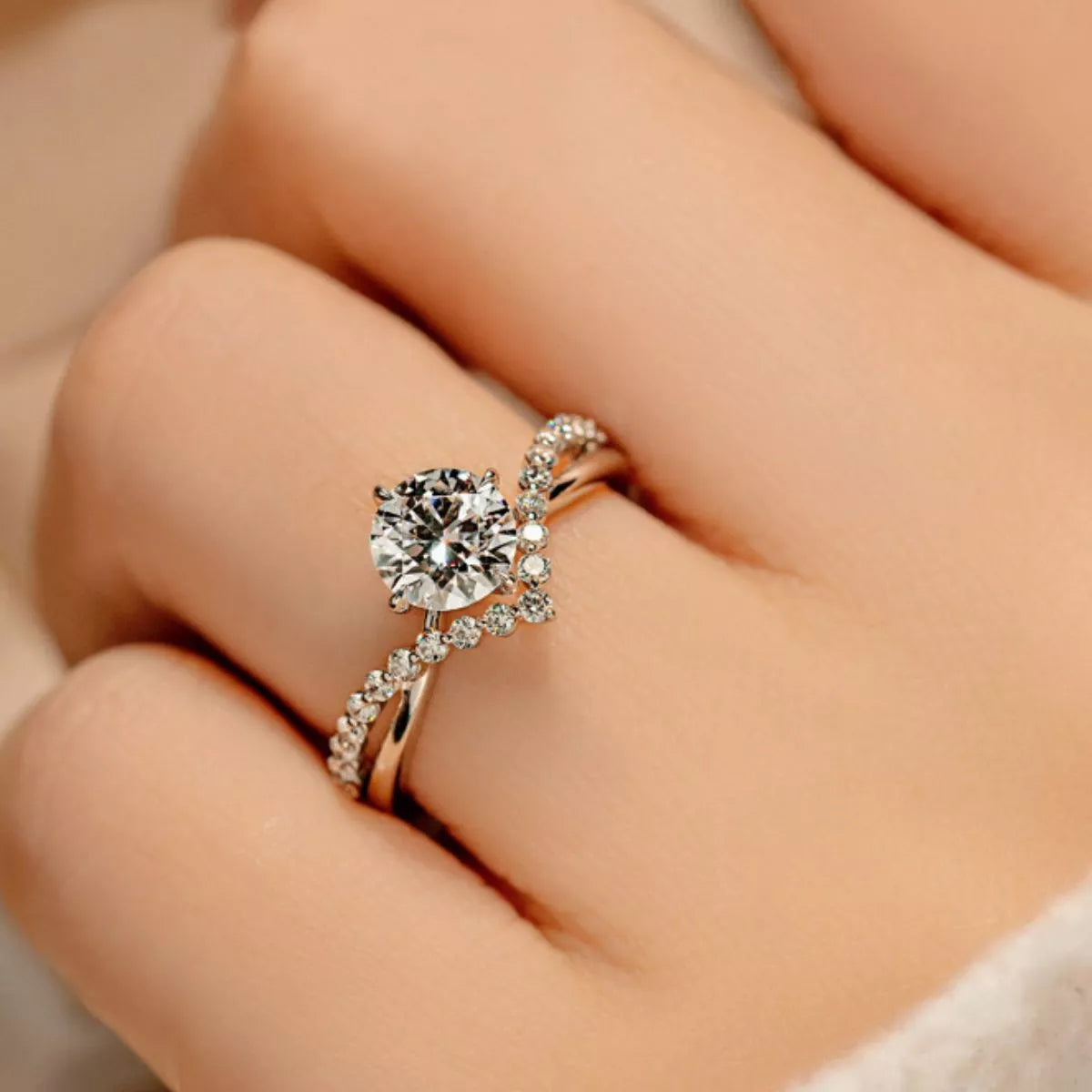 Moissanite 925 Sterling Silver Ring