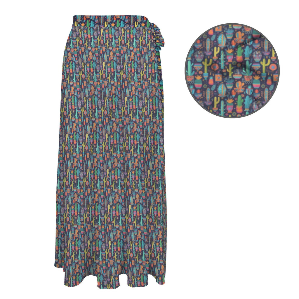 Baha Ranch Cactus Crazy Beach Coverup Skirt