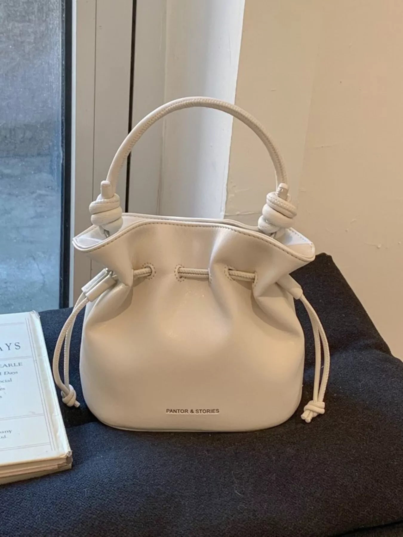 Drawstring Bucket Crossbody Bag