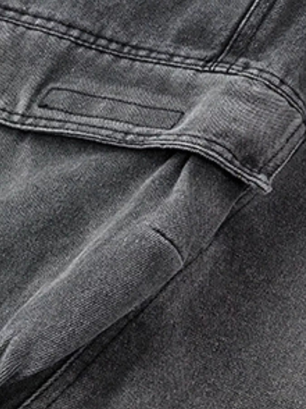 Men's Vintage Wash Cargo Demin Shorts
