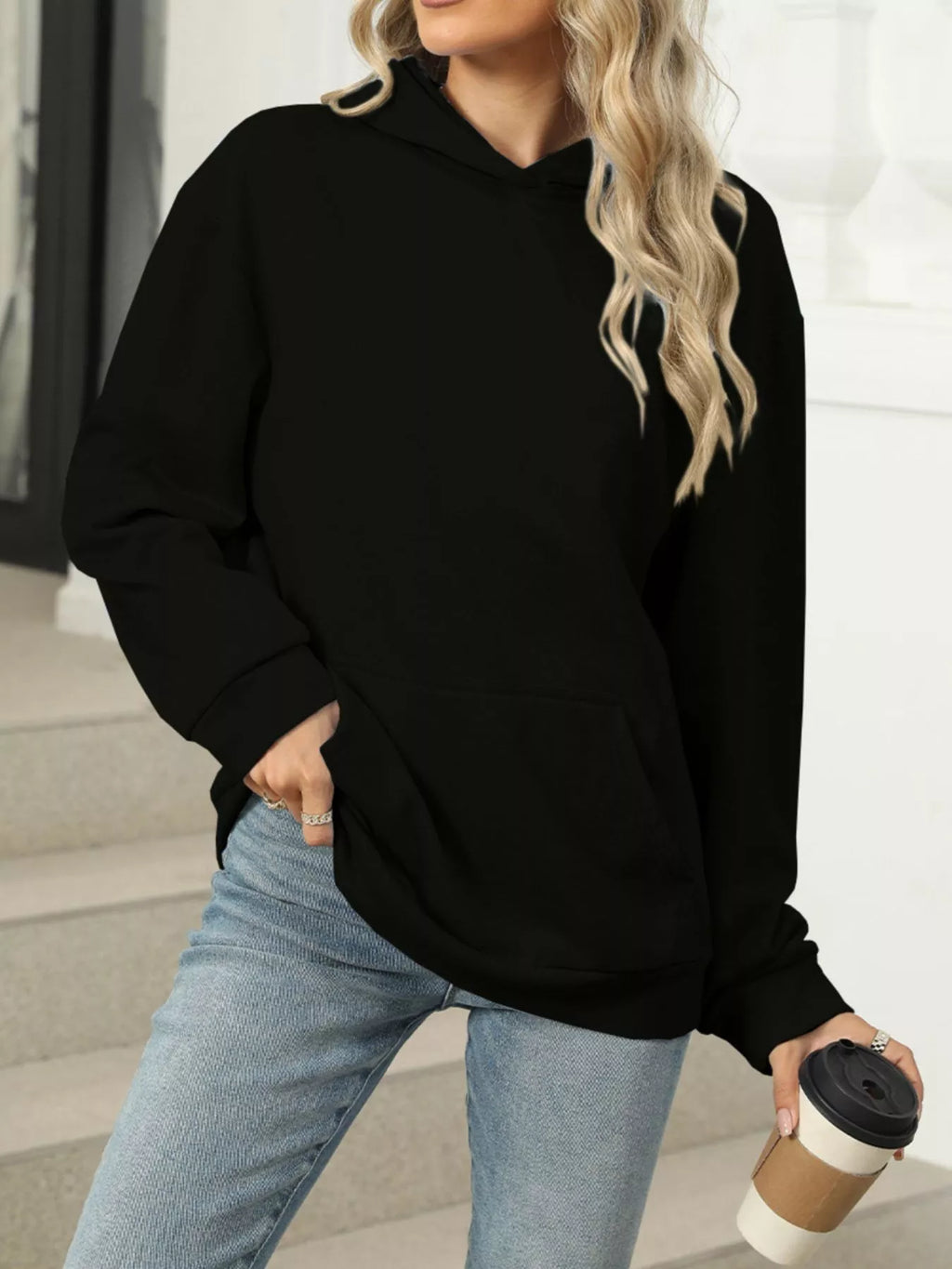Kangaroo Pocket Long Sleeve Hoodie