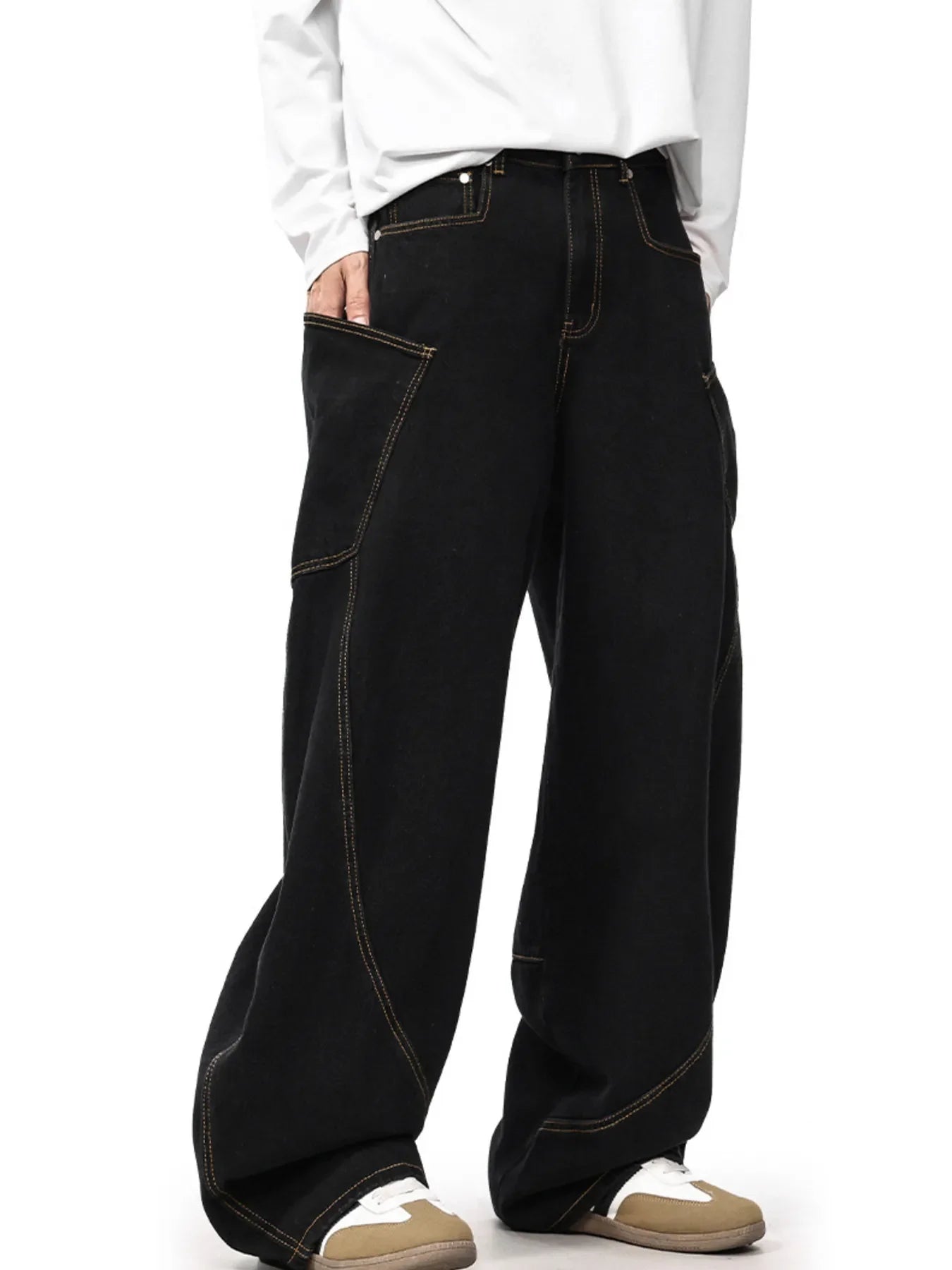 Men's Wide Leg Jeans