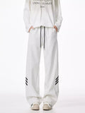 Men's Plus Size Wide Leg Casual Sweatpants with Drawstring