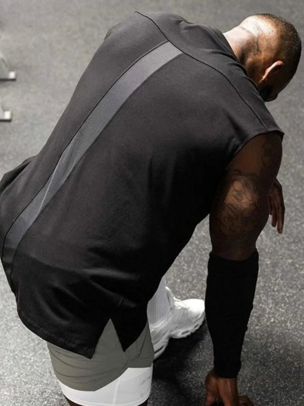 Men's Plus Size Round Neck Tank
