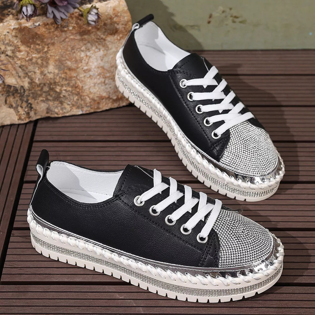 Round Toe Platform Sneakers