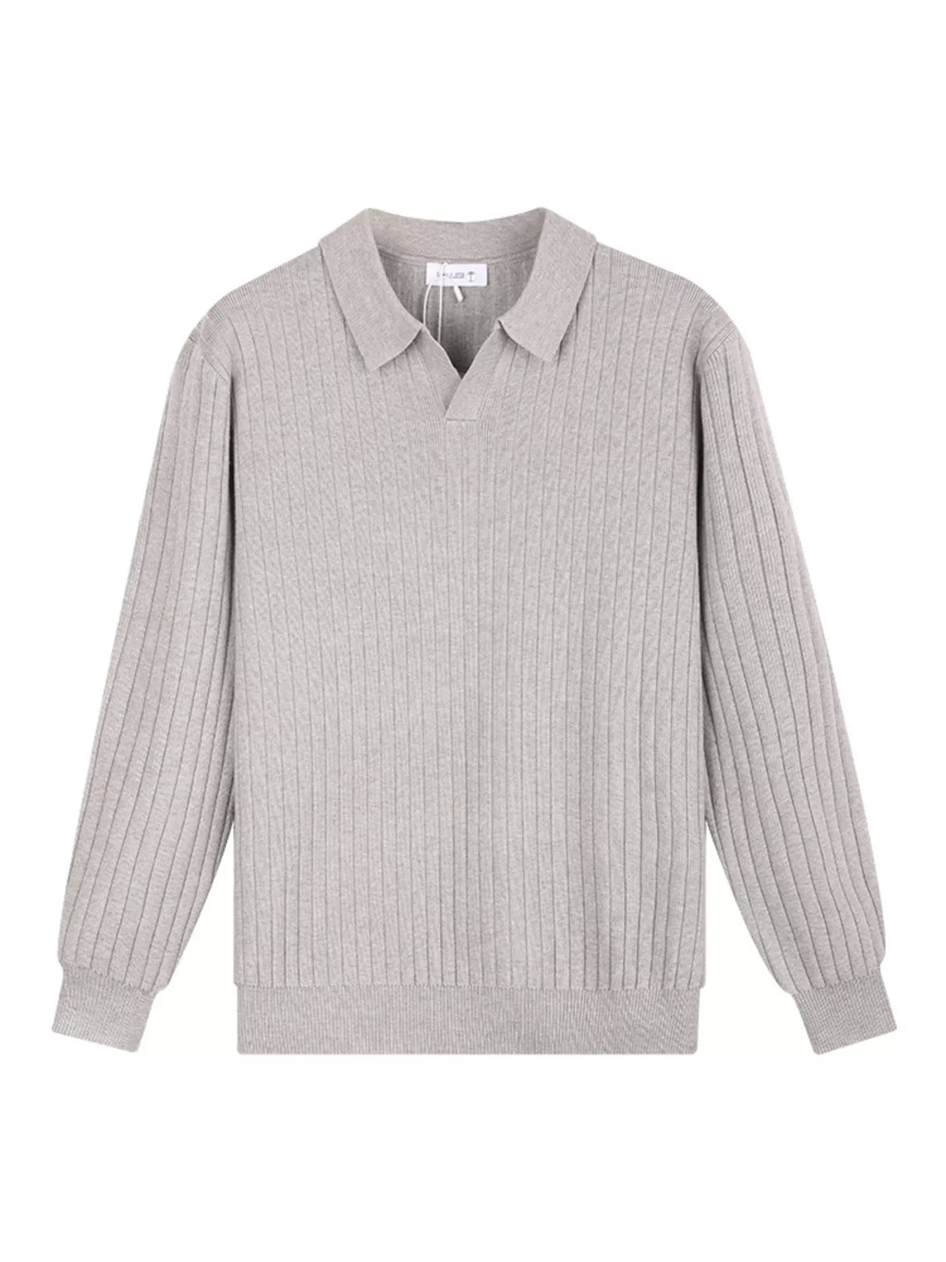 Men's Plus Size Long Sleeve Textured Knit Sweater