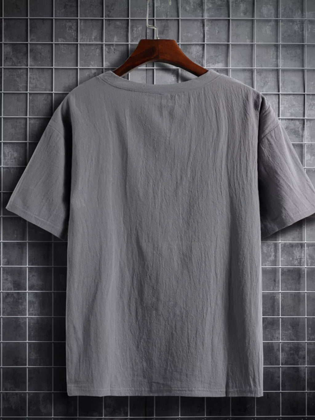 Men's Plus Size Solid Color Short Sleeve T-Shirt