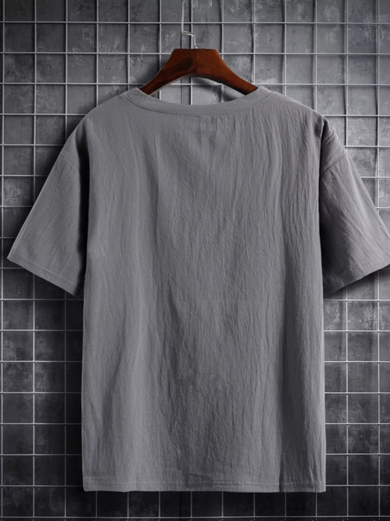 Men's Plus Size Solid Color Short Sleeve T-Shirt