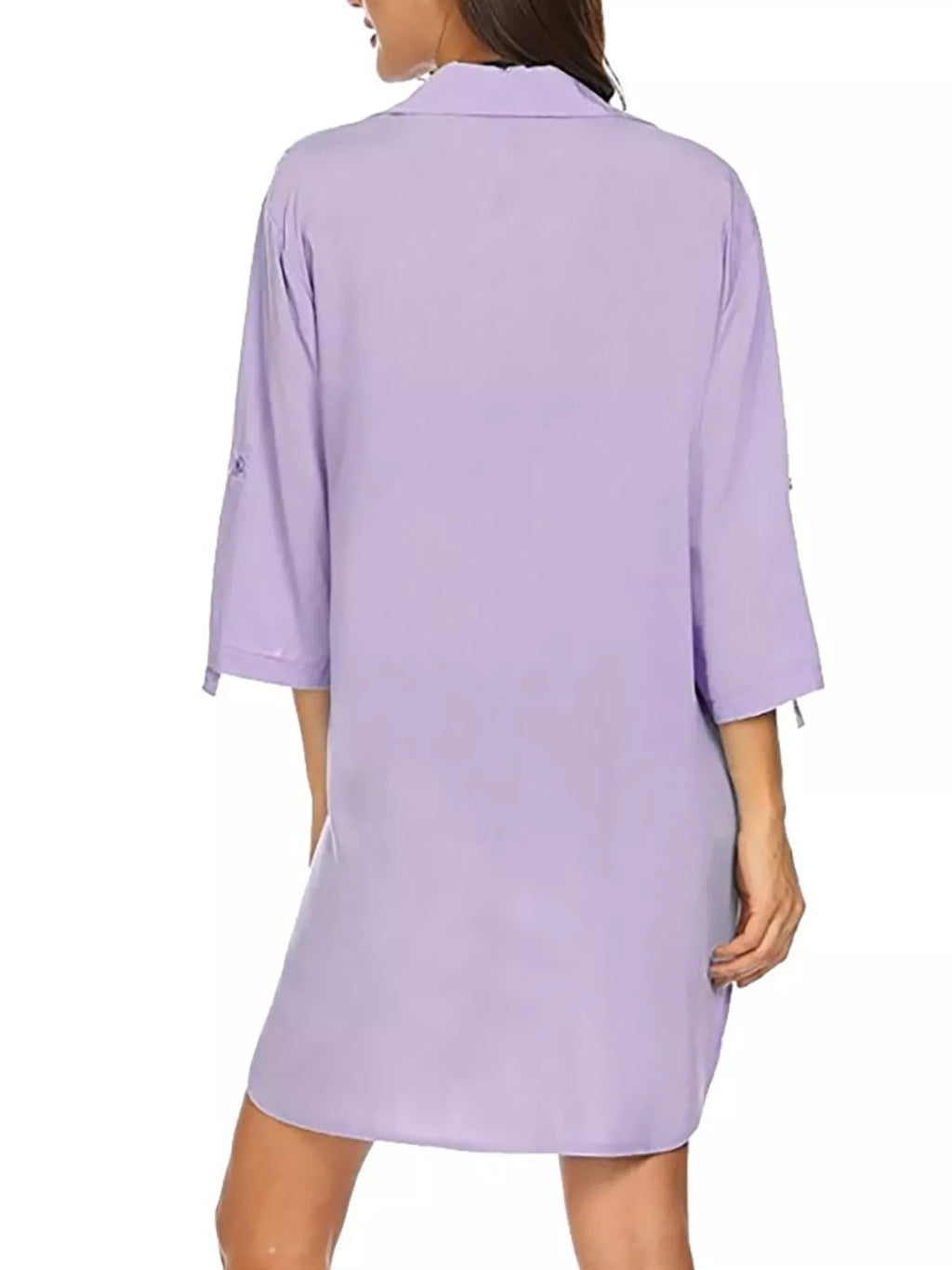 Full Size Side Slit Collared Neck Oversized Shirt Plus Size