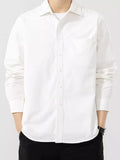 Men's Plus Size Button Up Long Sleeve Shirt