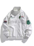 Men's Plus Size Zip Up Long Sleeve Jacket