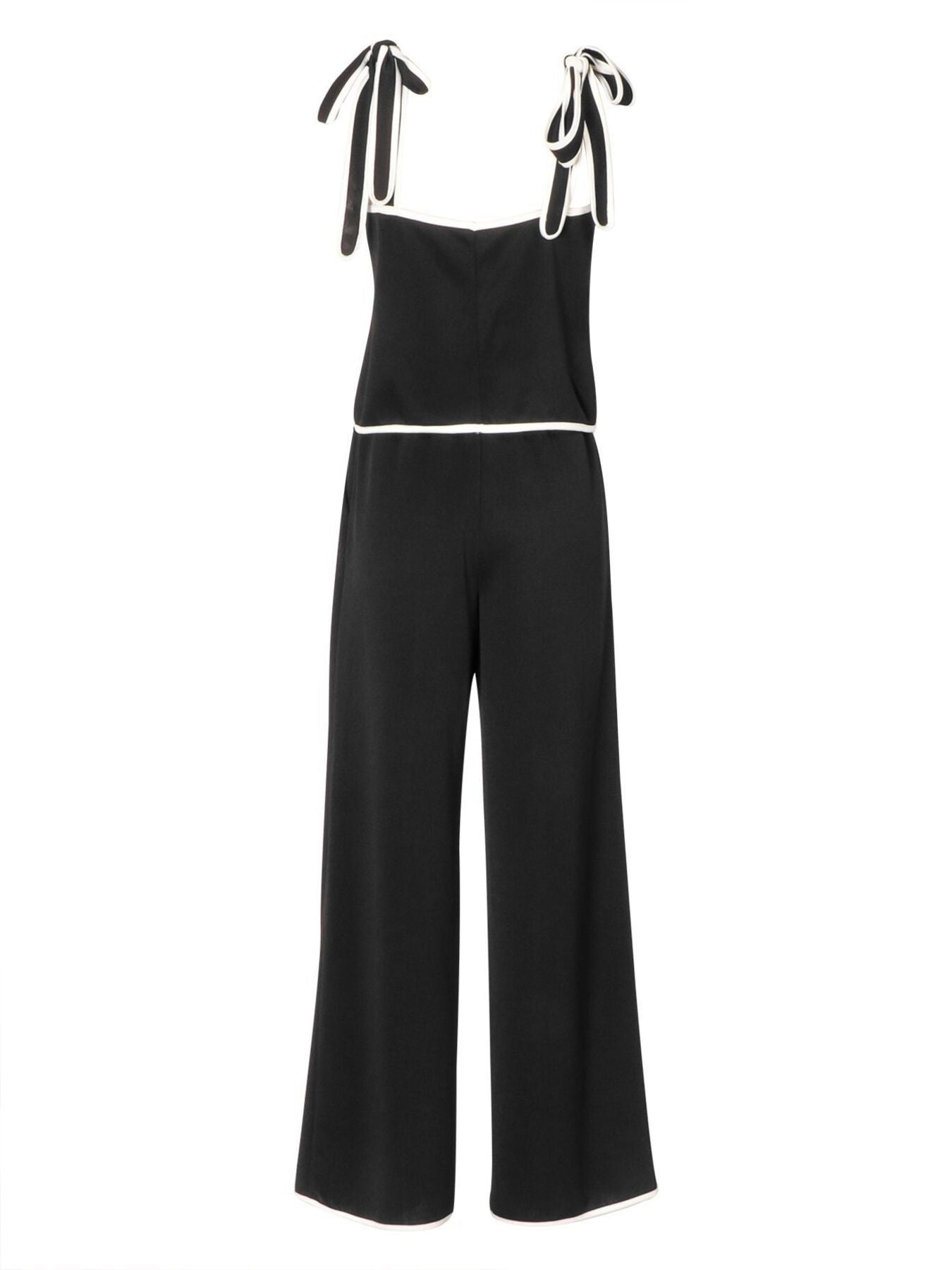 Tie Shoulder Cami and Wide Leg Pants Set