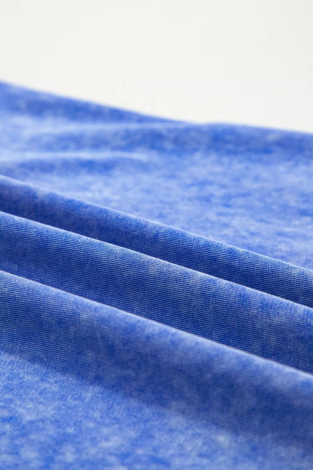 Mineral Wash Raw Seam Lace Sleeve Cotton Tee