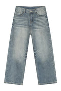 High Rise Wide Leg Casual Jeans