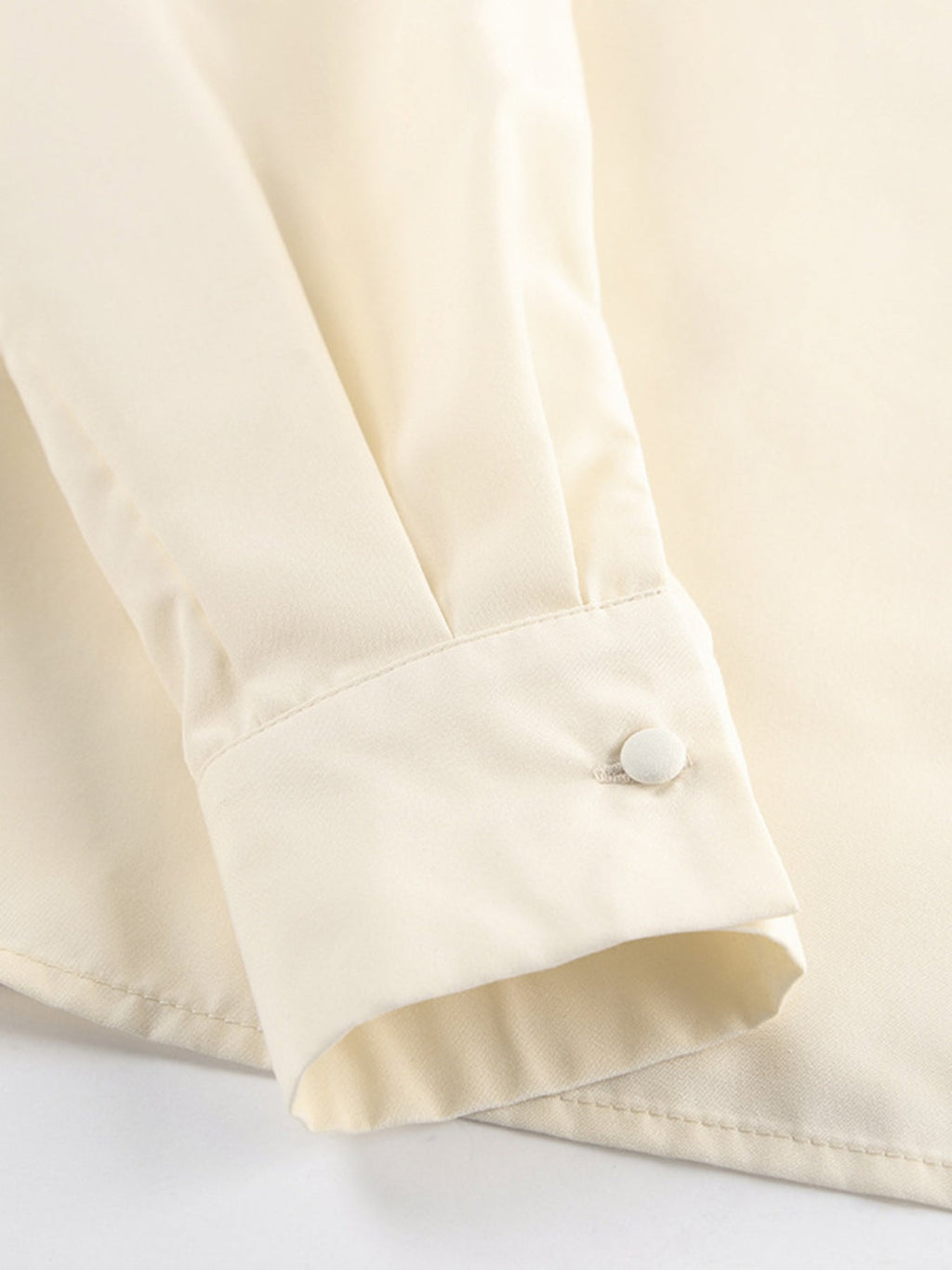 Asymmetrical High Collar Long Sleeve Blouse