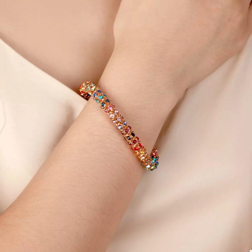 Multi-Colored Crystal Bracelet