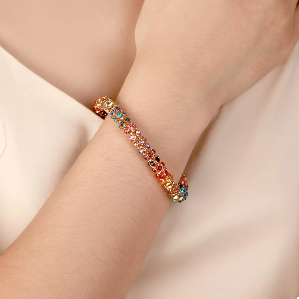 Multi-Colored Crystal Bracelet