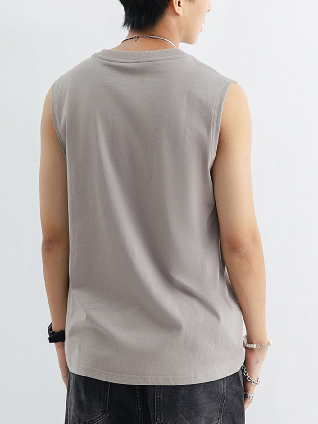Men's Plus Size Round Neck Tank