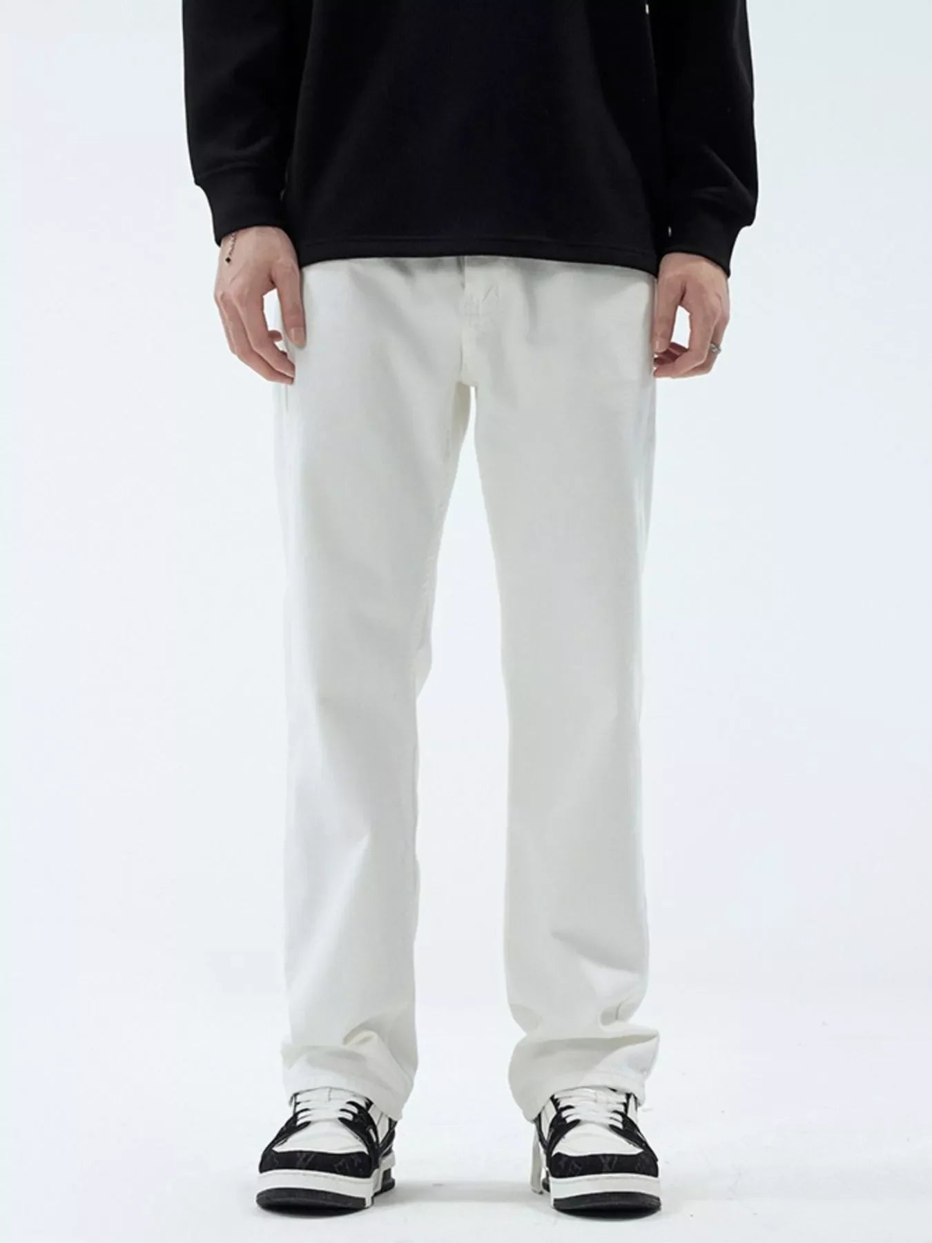 Men's Full Size Straight Leg Jeans Plus Size