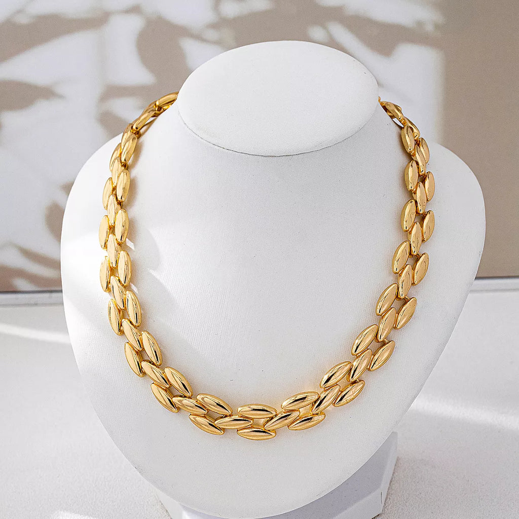 18K Gold-Plated Chunky Necklace