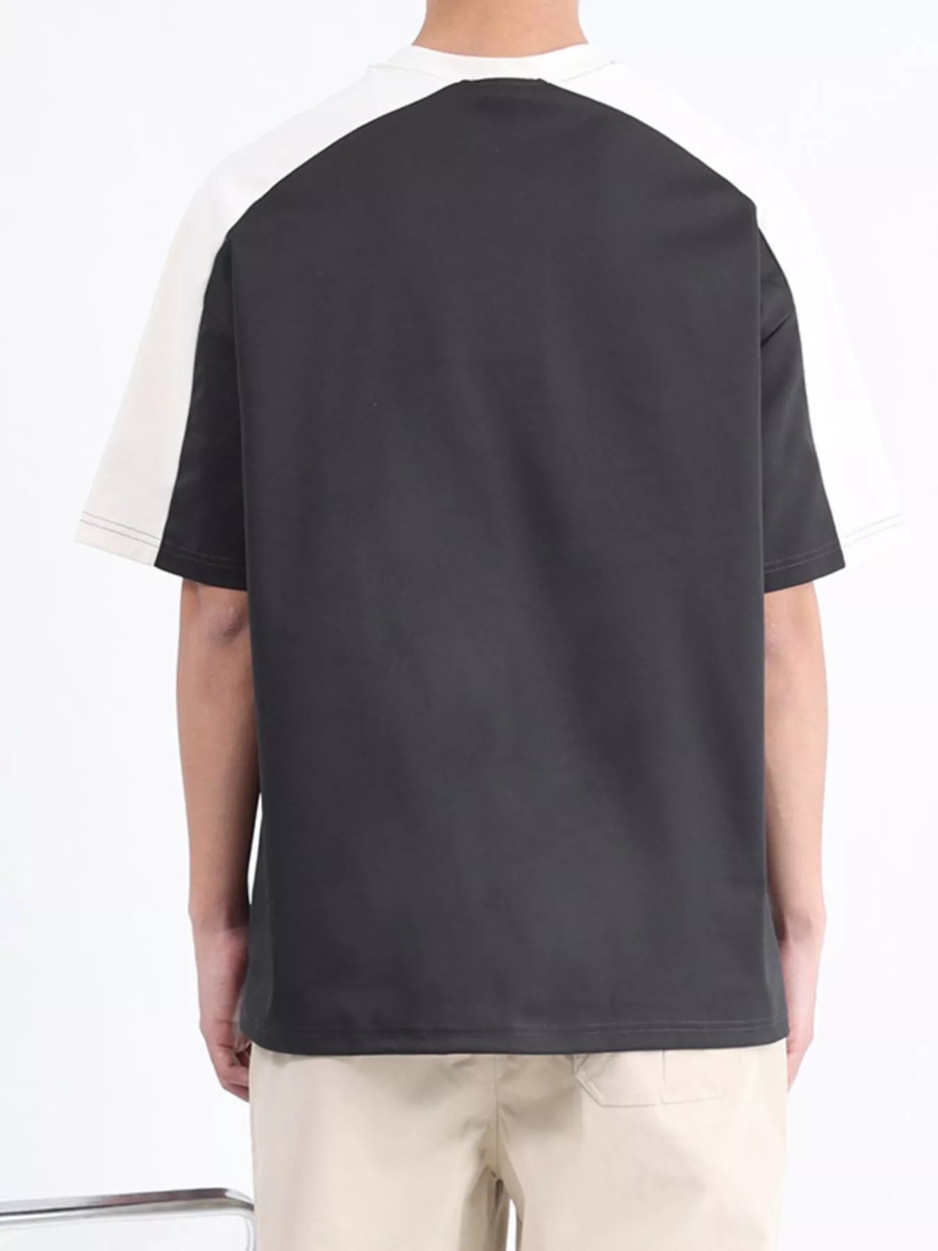 Men's Plus Size Color Block Casual T-Shirt