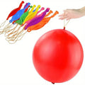 50-Pieces: Vibrant Punch Balloons Set - Heavy-Duty, Rubber-Banded, and Long-Lasting