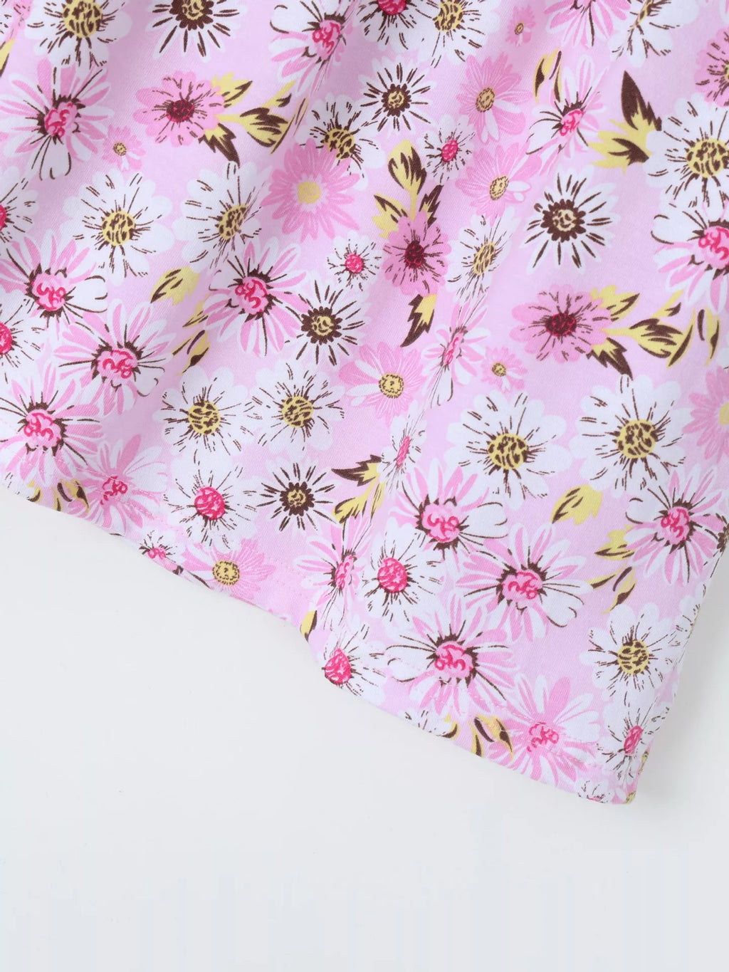 Children's Floral Ruffle Sleeve Dress