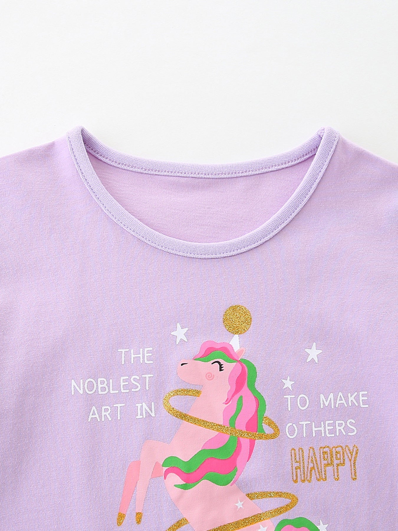 Children's Unicorn Graphic Short Sleeve T-Shirt