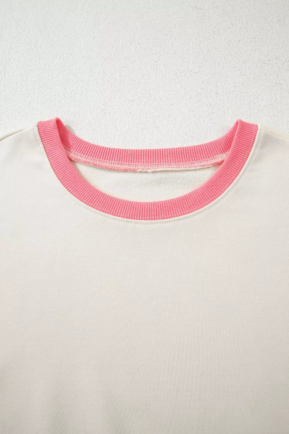 Color Block Striped Patchwork Dolman Slit Sweatshirt