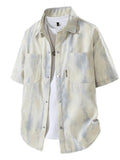 Men's Plus Size Snap Down Short Sleeve Shirt