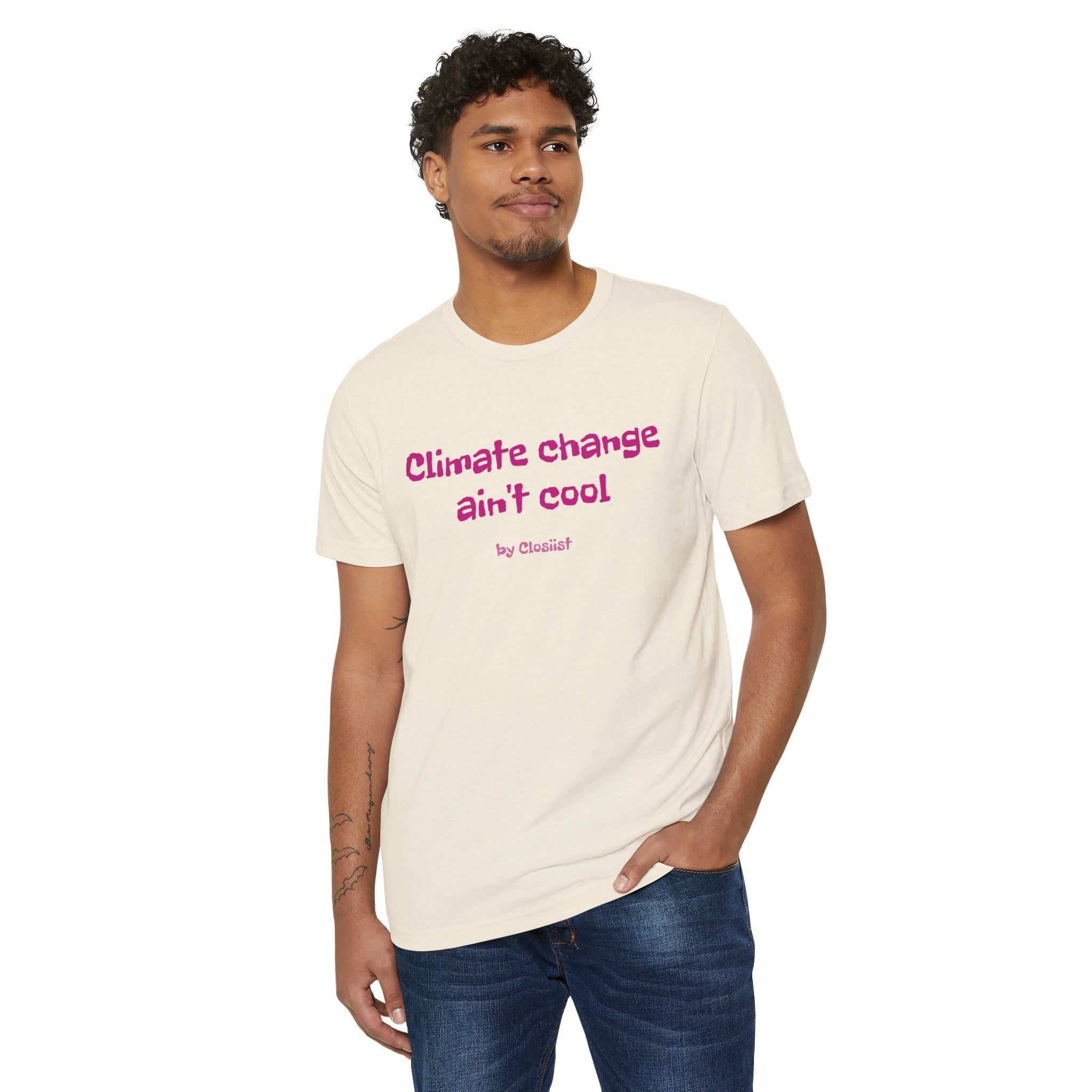 Climate Change Ain't Cool – Organic Cotton & Recycled Polyester T-Shirt