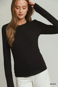 Umgee Crewneck Long Sleeve Top