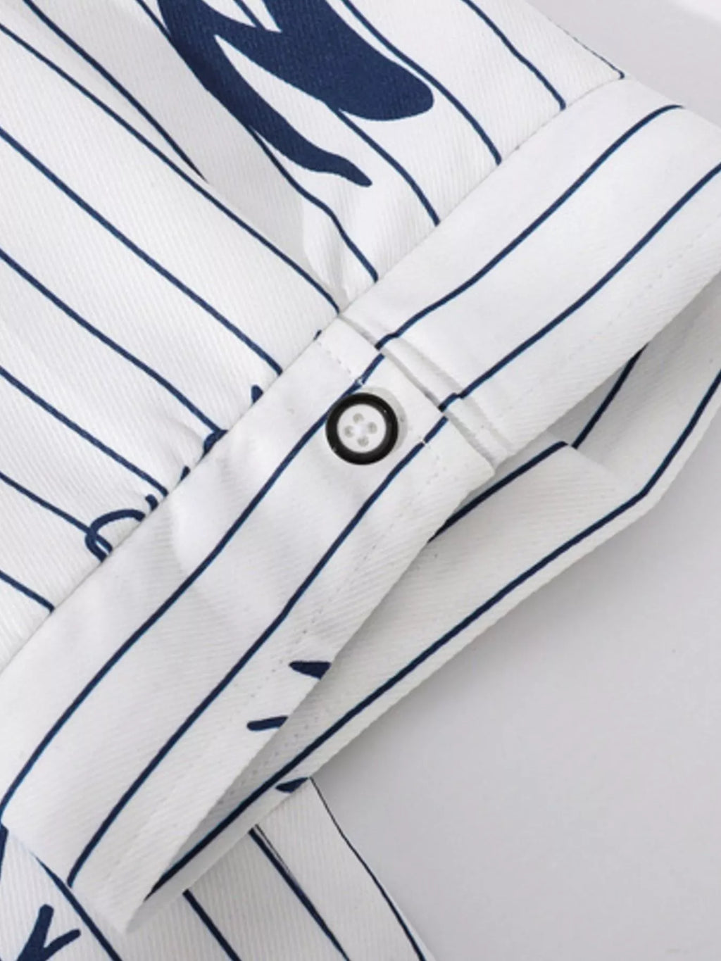 Men's Plus Size Striped Print Short Sleeve Casual Shirt