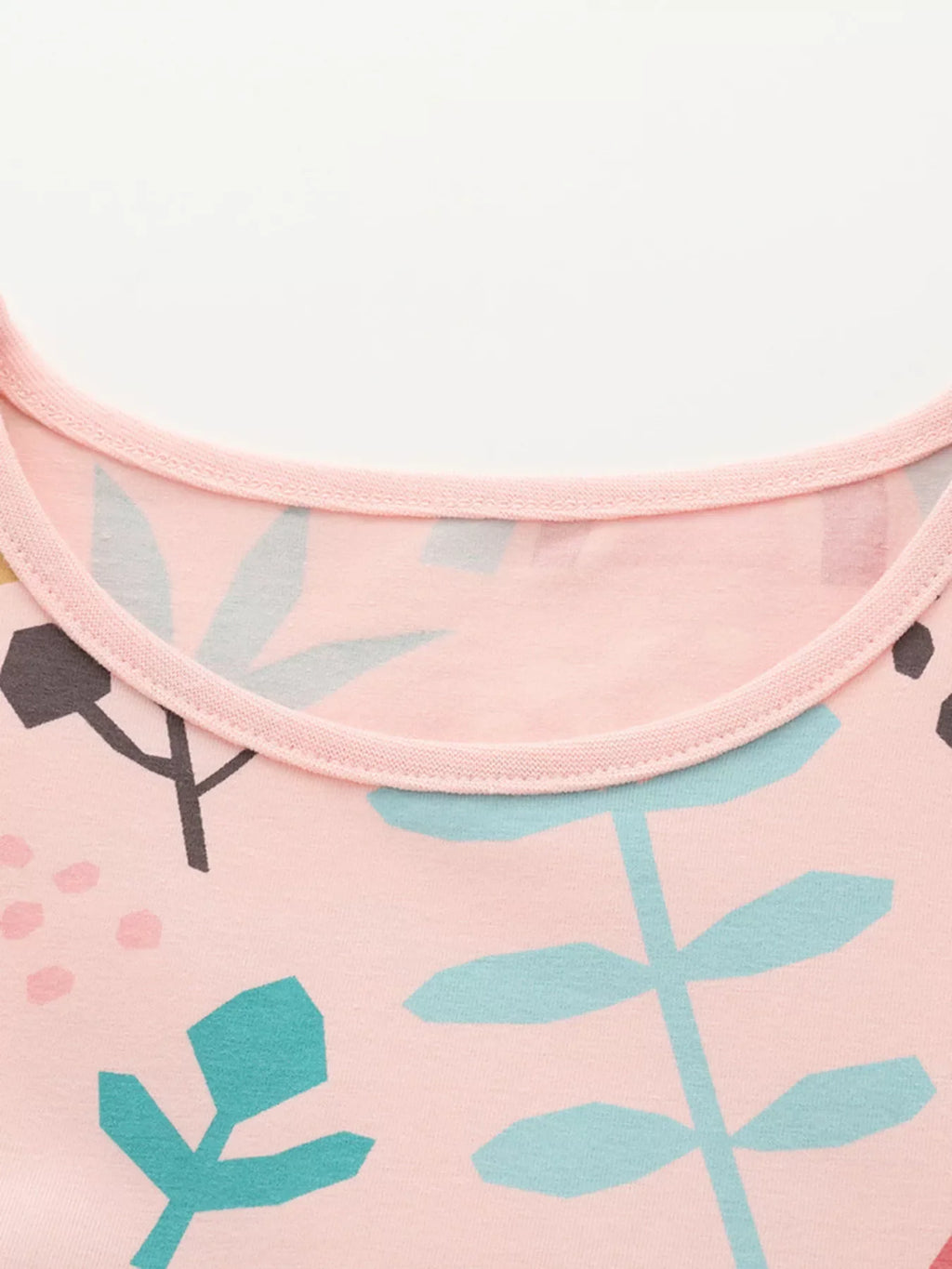 Children's Printed Ruffle Short Sleeve Casual Dress