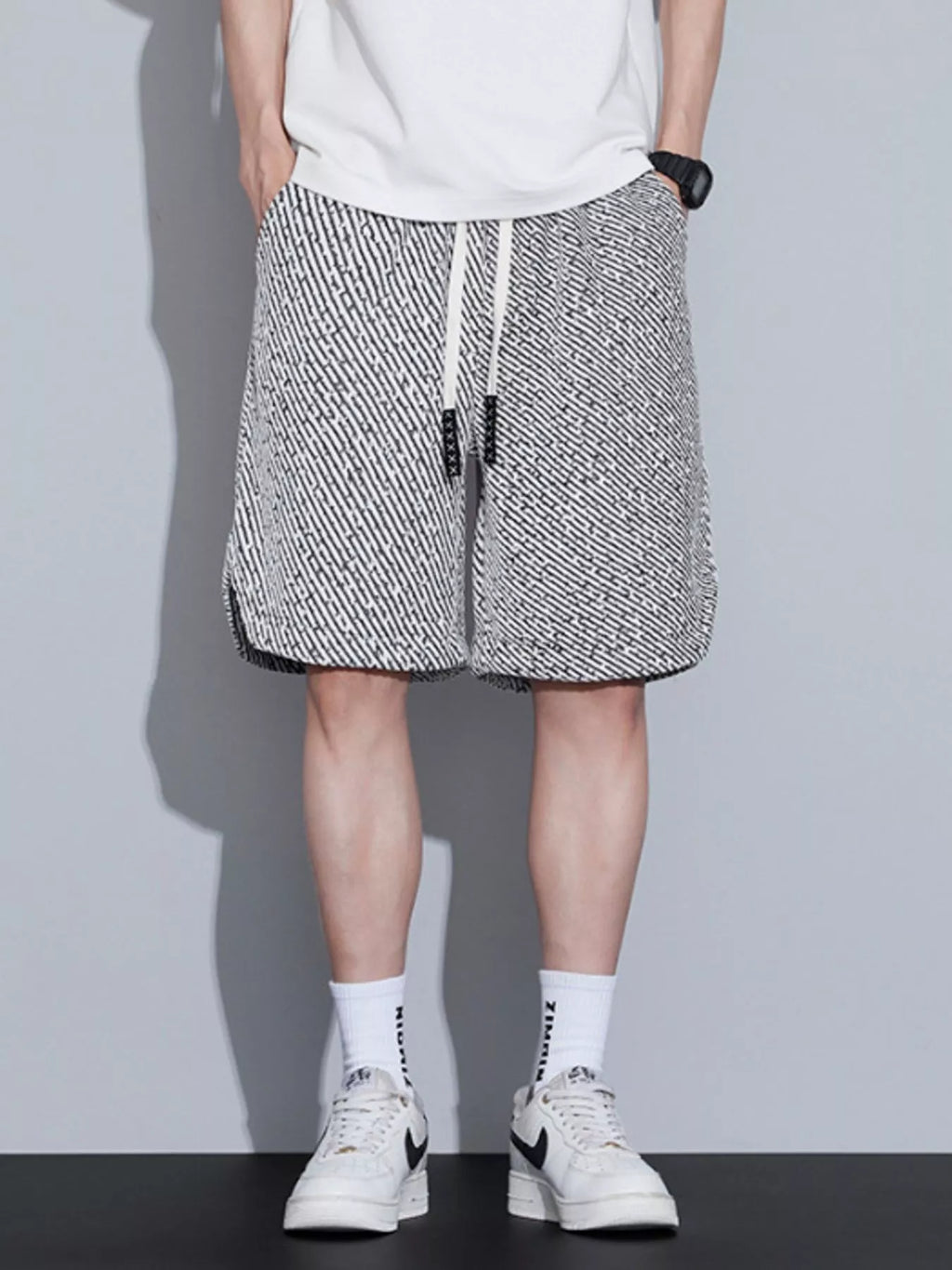 Men's Plus Size Drawstring Loose Fit Shorts