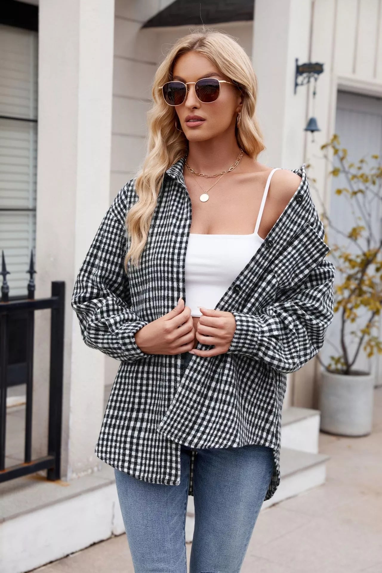 Casual Plaid Long Sleeve Shirt