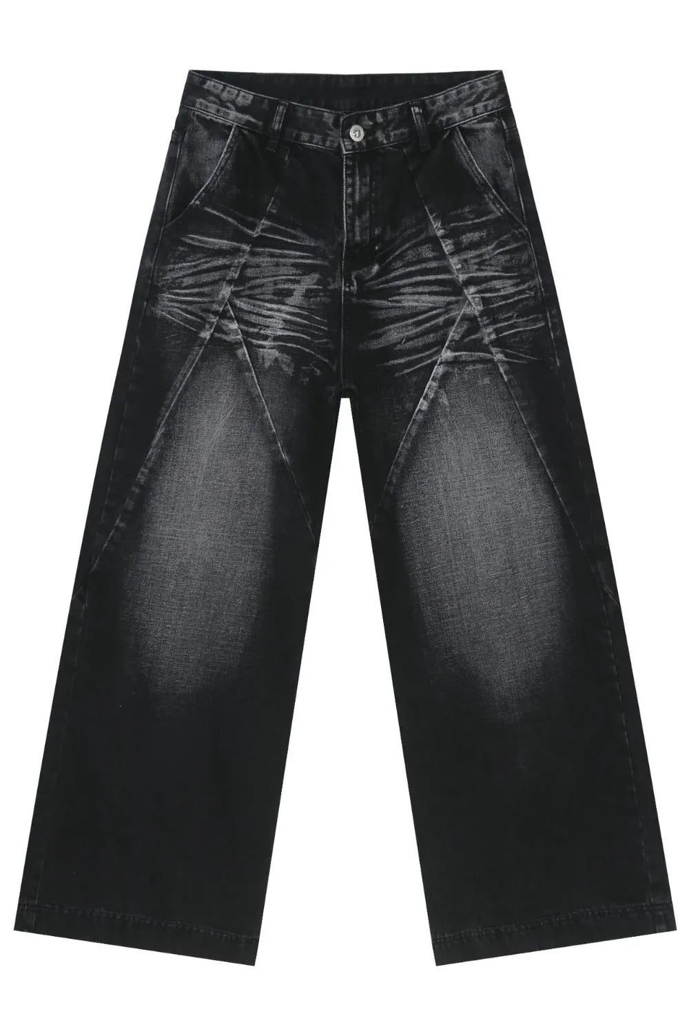 Men's Wide Leg Jeans with Pockets
