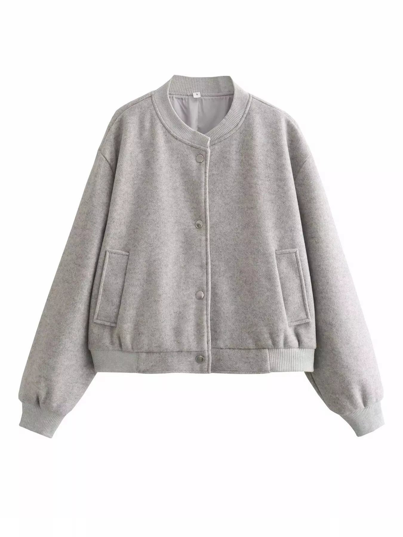 Snap Down Cropped Jacket