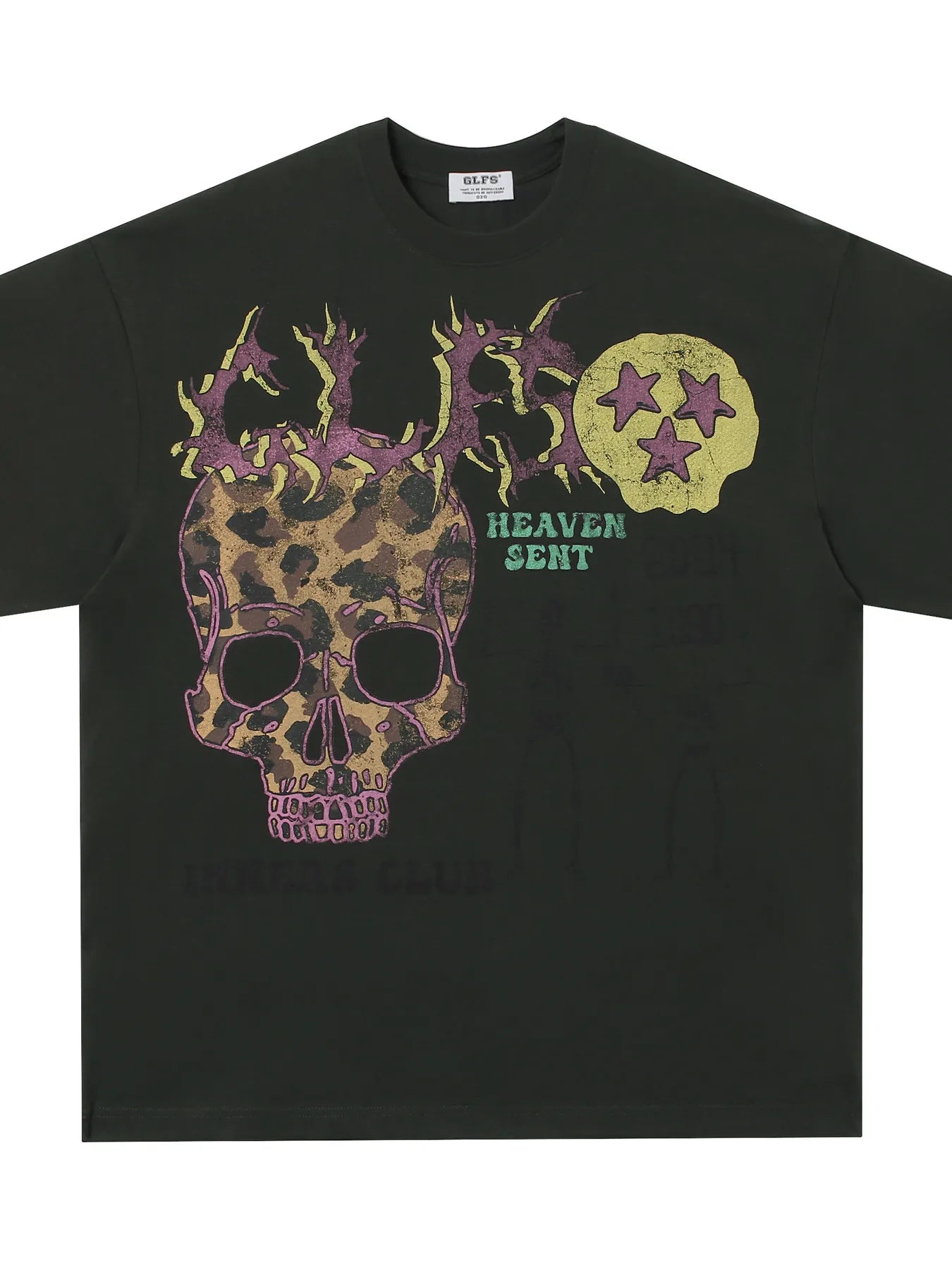 Men's Skull Graphic Short Sleeve Oversized T-Shirt