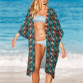 Baha Ranch Southwestern Aztec Duster Kimono Coverup
