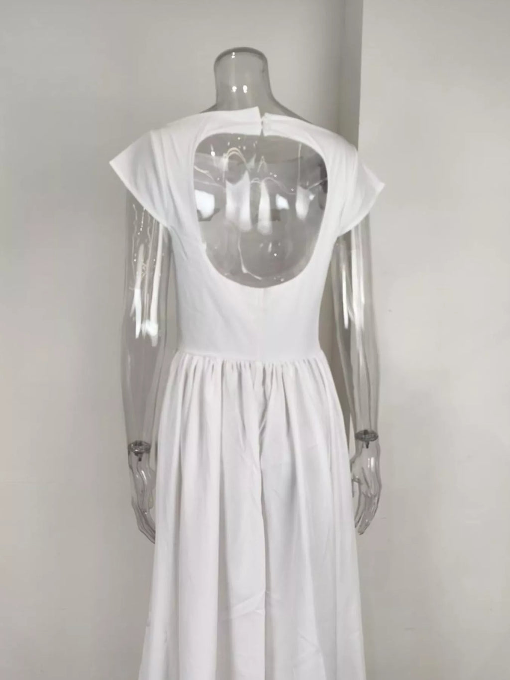 Cap Sleeve A-Line Midi Dress