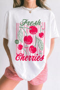 Fresh Cherries Graphic Oversized T-Shirt