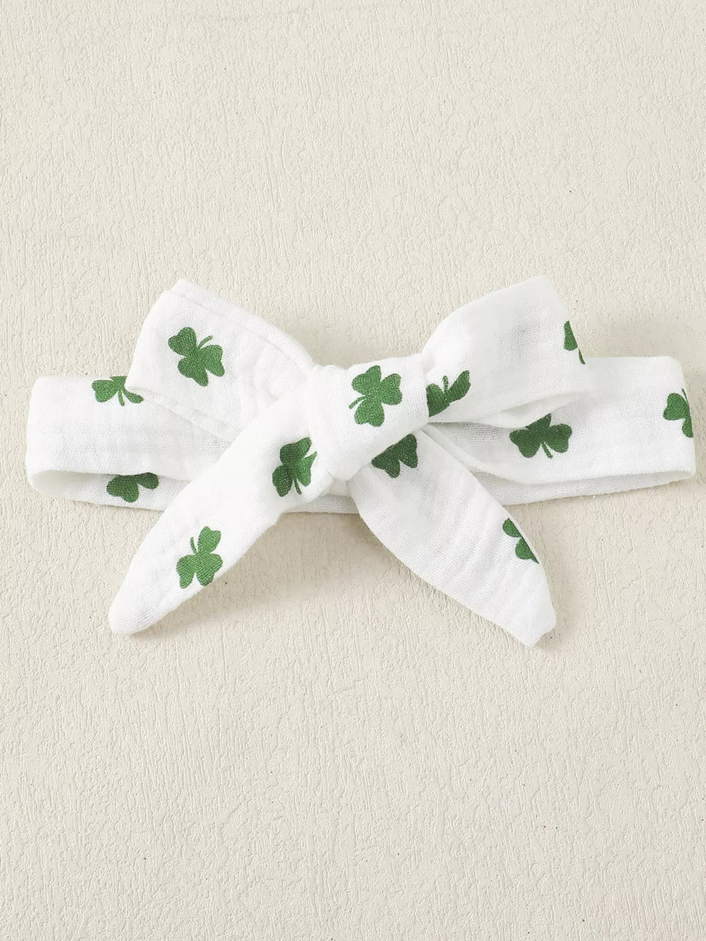 Children's Shamrock Print Ruffle Set with Headband