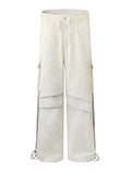 Men's Drawstring Wide Leg Pants