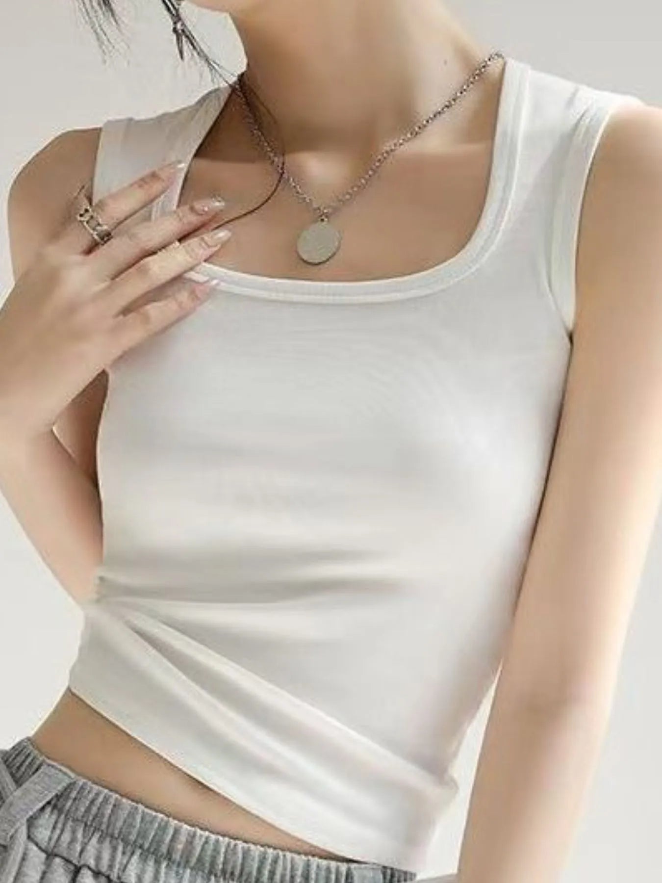 Plus Size Wide Strap Tank