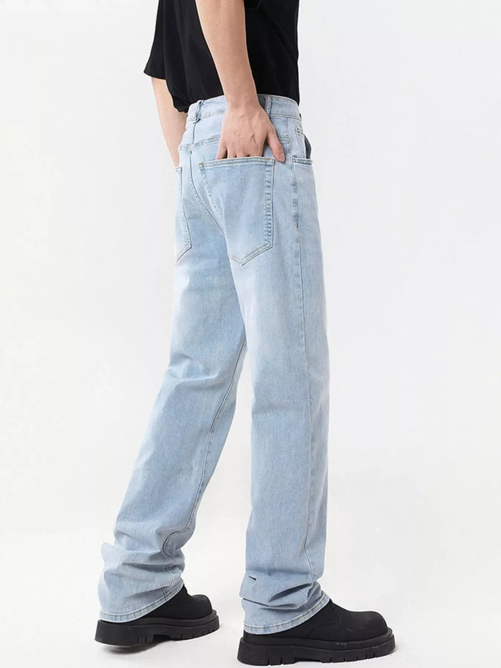 Men's Full Size Wide Leg Jeans Plus Size