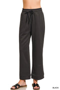 Zenana Scuba Drawstring Pants