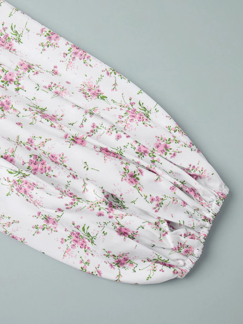 Floral Print Balloon Sleeve Dress